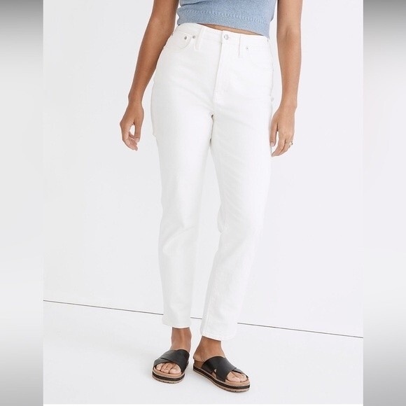 Madewell NWT Curvy Perfect Vintage Jeans Size 31 in Tile White High Rise - Picture 1 of 9